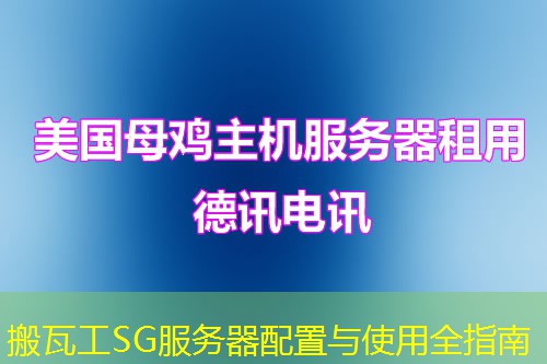 搬瓦工SG服務器配置與使用全指南