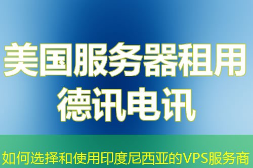 如何選擇和使用印度尼西亞的VPS服務(wù)商