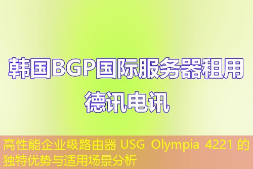 高性能企業(yè)級(jí)路由器 USG Olympia 4221 的獨(dú)特優(yōu)勢(shì)與適用場(chǎng)景分析