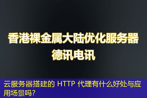 云服務(wù)器搭建的 HTTP 代理有什么好處與應用場景嗎？