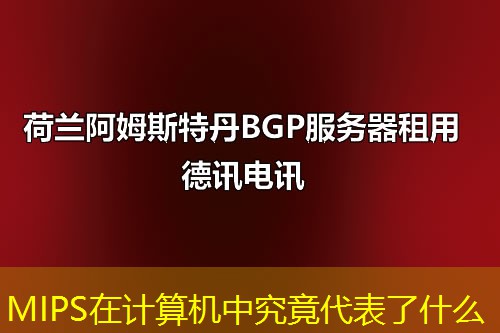 MIPS在計(jì)算機(jī)中究竟代表了什么