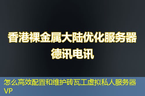 怎么高效配置和維護磚瓦工虛擬私人服務(wù)器VP