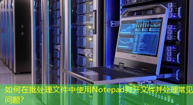 如何在批處理文件中使用Notepad打開文件并處理常見問題？