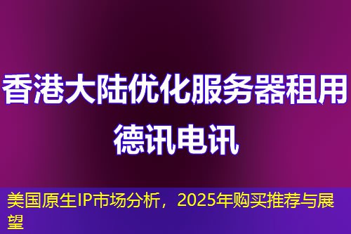 美國(guó)原生IP市場(chǎng)分析，2025年購(gòu)買推薦與展望