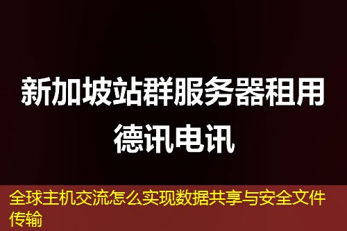 全球主機交流怎么實現(xiàn)數(shù)據(jù)共享與安全文件傳輸