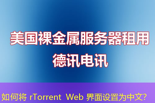 如何將 rTorrent Web 界面設(shè)置為中文？