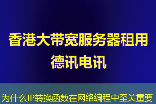 為什么IP轉(zhuǎn)換函數(shù)在網(wǎng)絡(luò)編程中至關(guān)重要