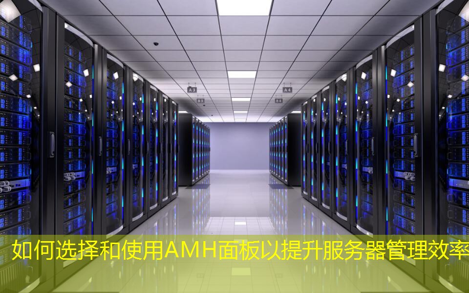 如何選擇和使用AMH面板以提升服務器管理效率