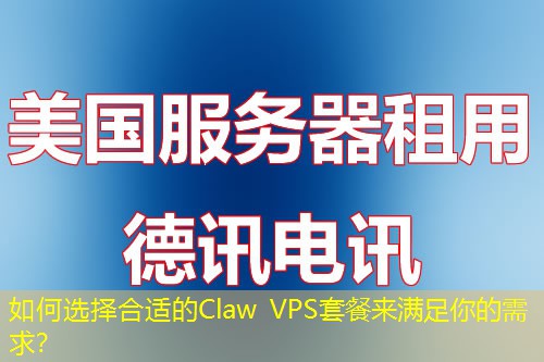 如何選擇合適的Claw VPS套餐來滿足你的需求？