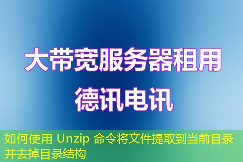 如何使用 Unzip 命令將文件提取到當(dāng)前目錄并去掉目錄結(jié)構(gòu)