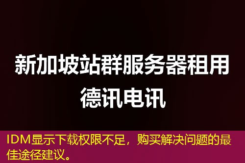 IDM顯示下載權(quán)限不足，購(gòu)買解決問題的最佳途徑建議。