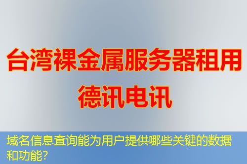 域名信息查詢能為用戶提供哪些關(guān)鍵的數(shù)據(jù)和功能？