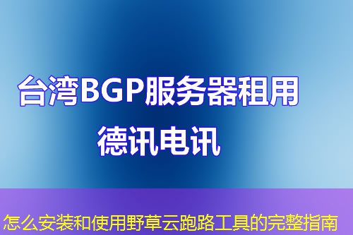 怎么安裝和使用野草云跑路工具的完整指南