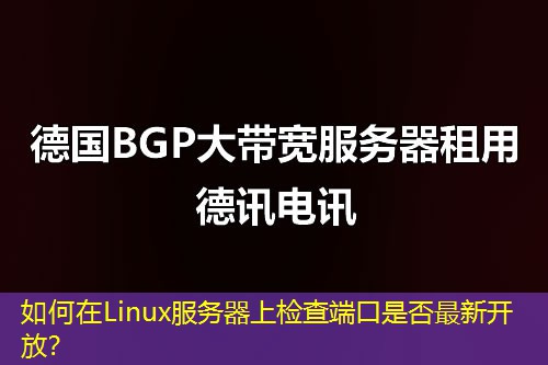 如何在Linux服務(wù)器上檢查端口是否最新開放？